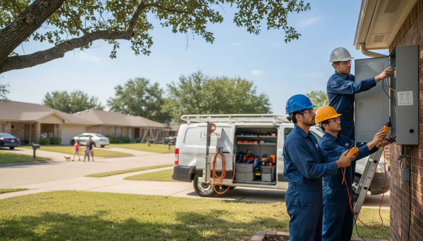 Certified electrician providing emergency electrical services in Panama, OK